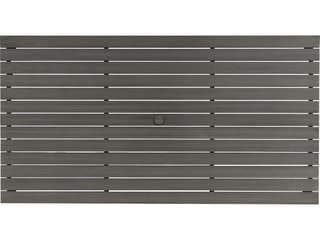 Ratana Oasis Aluminum Rectangular Umbrella Hole Dining Table