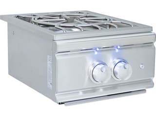 RCS Grills Stainless Steel Pro Side Burner Slide-in with Blue LED-Propane