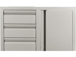RCS Grills Stainless Steel Triple Drawer with Single Door