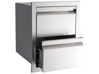 RCS Grills Valiant 17 Inch Stainless Fully Enclosed Double Drawer