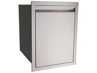 RCS Grills Valiant 20 Inch Stainless Steel Fully Enclosed Double Trash Drawer