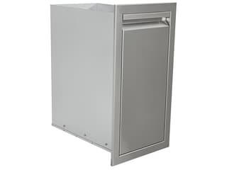 RCS Grills Stainless Steel Valiant Narrow Trash Drawer-Trash Can Included