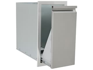 RCS Grills Stainless Steel Valiant Narrow Trash Drawer-Trash Can Included