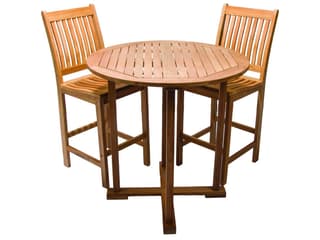 Royal Teak Collection Round Patio Bar Table