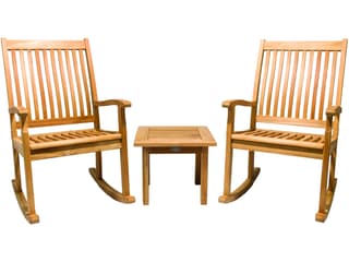 Royal Teak Collection Highback Rocking Outdoor Lounge Chair