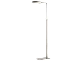 Karima Adjustable Floor Lamp in Plated Brushed Nickel