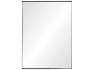 Raizel Matte Black Rectangular Wall Mirror with Powder-Coated Iron Frame