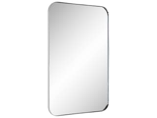 Renwil Louvas Nickel Rectangular Wall Mirror