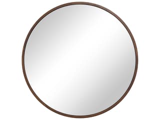 Renwil Modi Walnut Round Wall Mirror