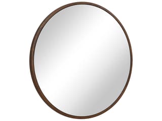 Renwil Modi Walnut Round Wall Mirror