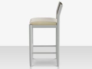 Decoscape Danish Aluminum Sling Strap Bar Side Chair