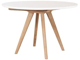 Perpetual Ivory White Viola Round Outdoor Dining Table