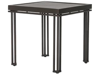 Seasonal Living Patinero Smooth Charcoal Satin Aluminum Square End Table