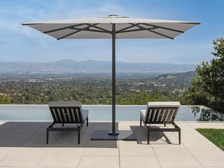 Shademaker Atlas 11.5 Foot Square Crank Lift Outdoor Umbrella