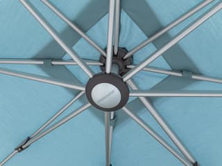 Shademaker Solaris Aluminum 10 Foot Square Crank Lift Outdoor Umbrella