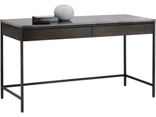 Artezia Stamos Grey Sungkai Wood Secretary Desk