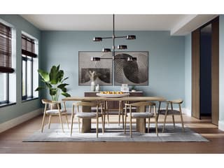 Sunpan Oralee 6-Light Black Brass Chandelier