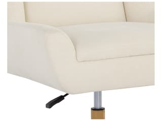Sunpan Mirian Zenith Alabaster Upholstered Adjustable Computer Chair