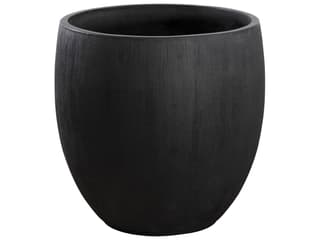 Sunpan Outdoor Coleus Concrete Black Large Round Planter