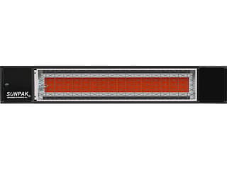 Sunpak 48 Inch Black Stainless Steel 25000 BTU Patio Heater