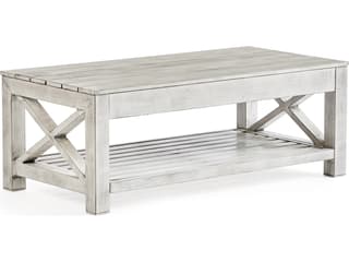 South Sea Rattan Farlowe Quick Ship Aluminum Rectangular Coffee Table