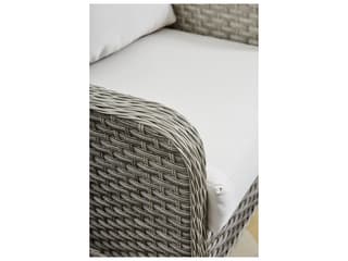 South Sea Rattan Mayfair Quick Ship Wrought Aluminum Rectangular Coffee Table