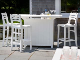 Seaside Casual Portsmouth Recycled Plastic Rectangular Party Outdoor Bars