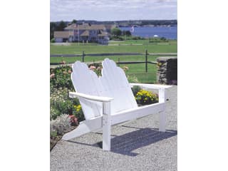 Seaside Casual Classic Adirondack Recycled Plastic Outdoor Loveseat