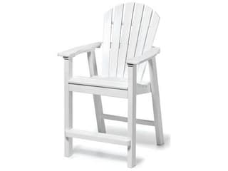 Shellback Adirondack Recycled Plastic Outdoor Patio Counter Chair