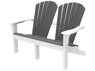 Seaside Casual Shellback Adirondack Recycled Plastic Patio Loveseat