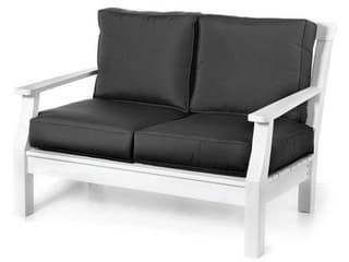 Seaside Casual Nantucket Recycled Plastic Cushion Outdoor Loveseat