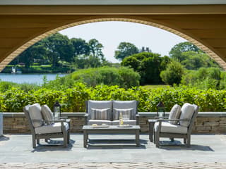 Seaside Casual Nantucket Recycled Plastic Cushion Outdoor Loveseat