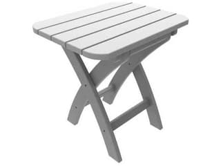 Seaside Casual Coastline Recycled Plastic Harbor View Rectangular Folding Outdoor End Table