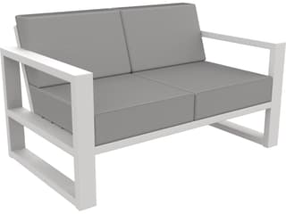 Seaside Casual Mia Recycled Plastic Outdoor Patio Loveseat