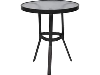 Cast Aluminum Round Glass Top Gathering Table
