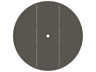 Summer Classics Wrought Aluminum Round Table Top with Umbrella Hole