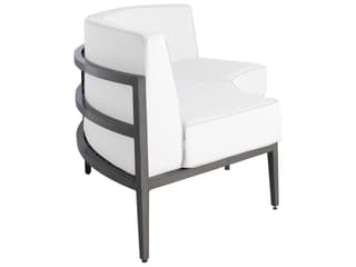 Summer Classics Santa Barbara Aluminum Slate Grey Sectional Curved Corner Patio Lounge Chair