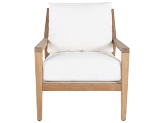 Summer Classics Savannah Teak Natural Outdoor Patio Lounge Chair