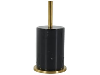Summer Classics Gifford Iron Brass/Black Marble Floor Lamp