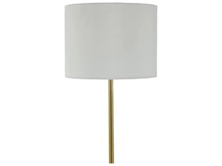 Summer Classics Gifford Iron Brass/Black Marble Floor Lamp