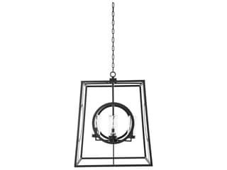 Summer Classics Omar Stainless Steel Black Outdoor Chandelier