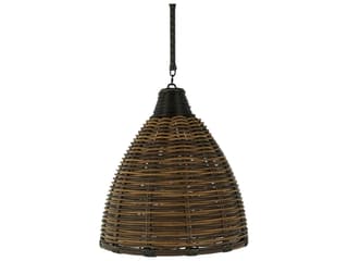 Summer Classics Prescott Resin Wicker Mahogany/Chestnut Outdoor Small Chandelier