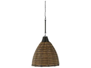 Summer Classics Prescott Resin Wicker Mahogany/Chestnut Outdoor Small Chandelier