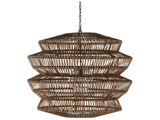 Summer Classics Mckenna Resin Rattan Onyx Outdoor Large Chandelier