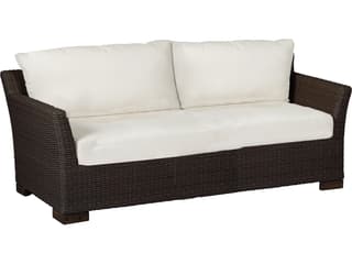 Club Woven Wicker Outdoor Patio Sofa with Cushion