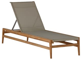 Summer Classics Coast Teak Patio Chaise Lounge