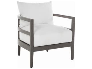 Summer Classics Santa Barbara N-Dura Wood Barrel Back Outdoor Patio Lounge Chair