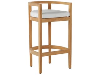 Summer Classics Santa Barbara Teak Natural Outdoor Patio Bar Stool