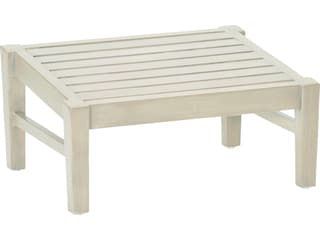 Summer Classics Croquet Aluminum Outdoor Patio Ottoman with Cushion