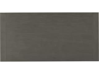 Summer Classics Cahaba Slate Grey Aluminum Rectangular Umbrella Hole Outdoor Patio Dining Table